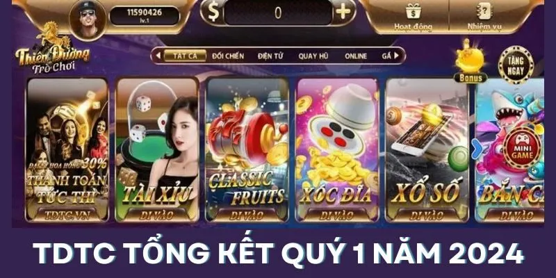 Kho game của trang rất đa dạng